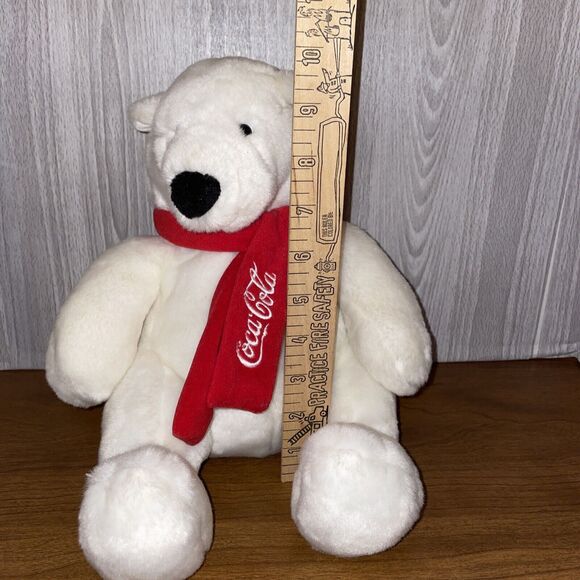 COCA COLA POLAR BEAR 10 Inch Red Scarf Plush Stuffed Traly Hong Kong Ltd - Picture 13 of 15